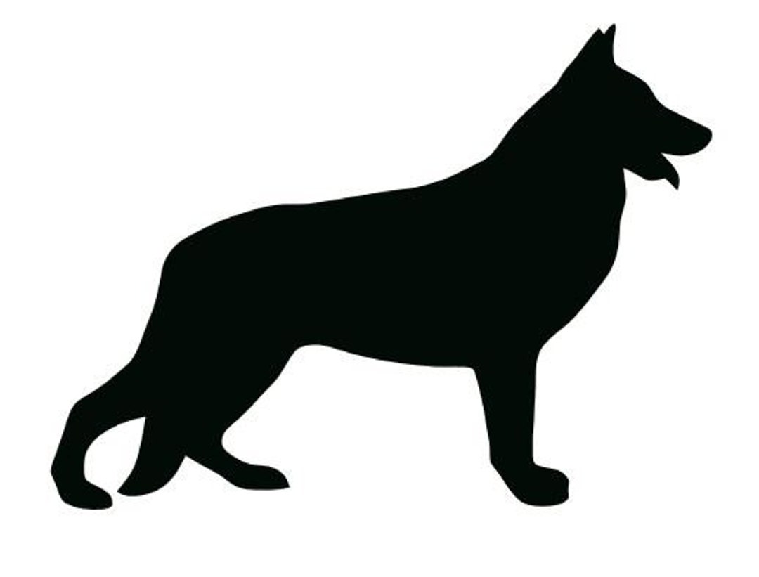 German Shepherd Full Stencil Made From 4 Ply Mat Board-choose a Size