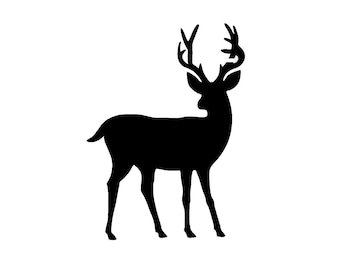 Pack of 3 Full Deer Stencils Made from 4 Ply Mat Board, 11x14, 8x10 and 5x7 -Package includes One of Each Size