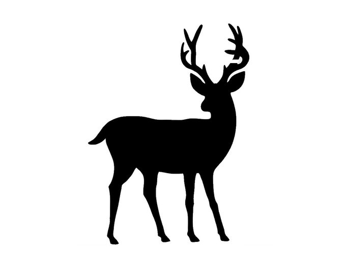 Pack of 3 Full Deer Stencils Made from 4 Ply Mat Board, 11x14, 8x10 and 5x7 -Package includes One of Each Size