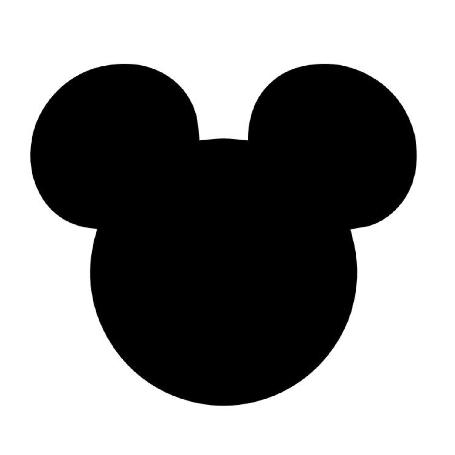 Pack of 3 Mickey Mouse Head Stencils Made From 4 Ply Mat Board