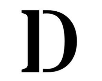 Letter D Stencil Made from 4 Ply Mat Board-Stardos Font