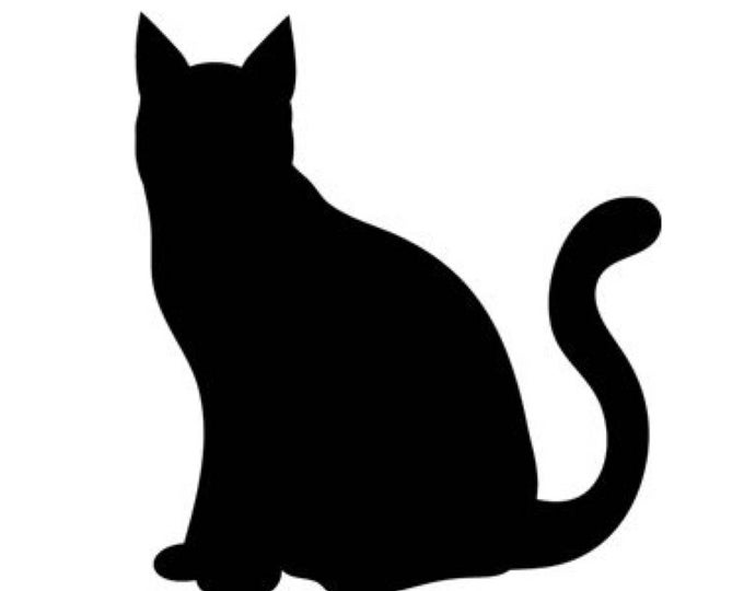 Pack of 3 Cat Stencils Made from 4 Ply Mat Board 16x20, 11x14, 8x10 -Package includes One of Each Size