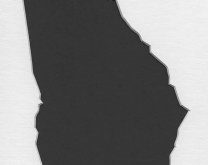 Georgia State Stencil Made from 4 Ply Mat Board-Choose a Size-From 5x7 to 24x36