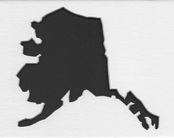 Alaska State Stencil Made from 4 Ply Mat Board-Choose a Size-From 5x7 to 24x36