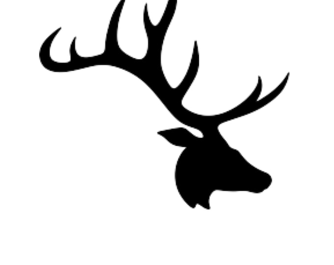 Pack of 3 Deer Large Antlers Stencils Made from 4 Ply Mat Board, 11x14, 8x10 and 5x7 -Package includes One of Each Size