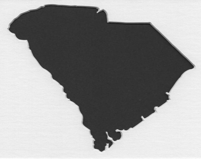 Pack of 3 South Carolina State Stencils, Made from 4 Ply Mat Board 18x24, 16x20 and 11x14