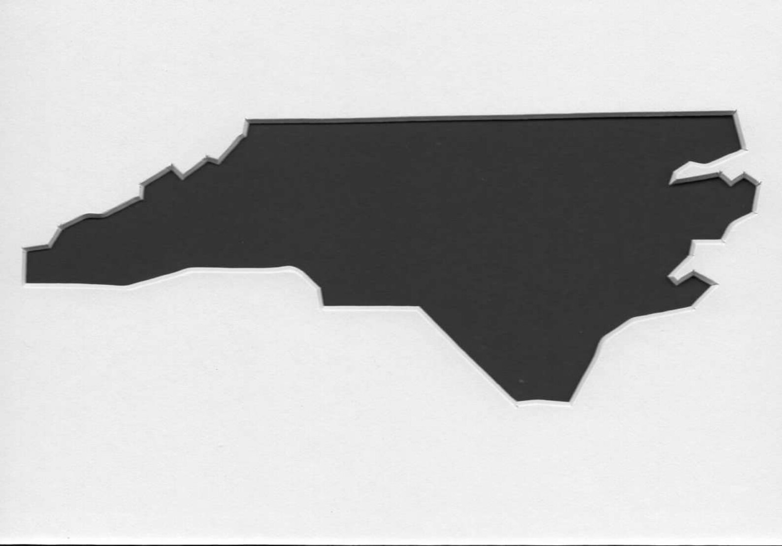 North Carolina State Stencil Made from 4 Ply Mat Board-Choose | Etsy