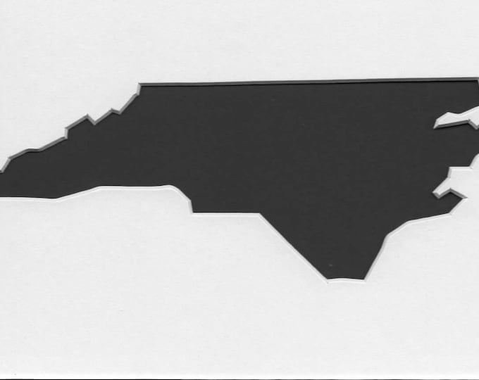 North Carolina State Stencil Made from 4 Ply Mat Board-Choose a Size-From 5x7 to 24x36