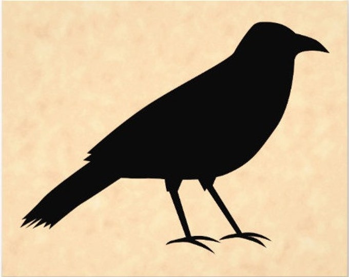 Primitive Crow Stencil Made from 4 Ply Mat Board-Choose a Size-From 5x7 to 24x36