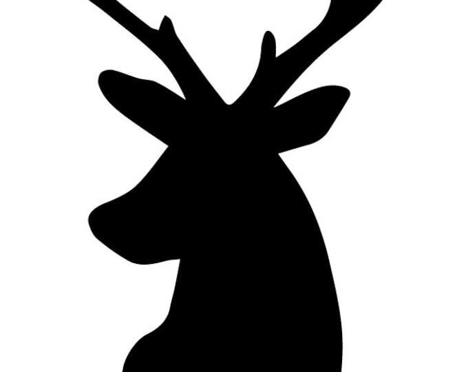 Pack of 3 Deer Stencils Made from 4 Ply Mat Board, 16x20, 11x14 and 8x10 -Package includes One of Each Size