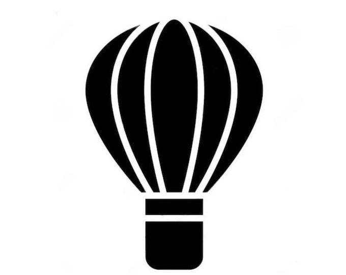 Pack of 3 Hot Air Balloon Stencils Made From 4 Ply Mat Board 11x14, 8x10 and 5x7 -Package includes One of Each Size