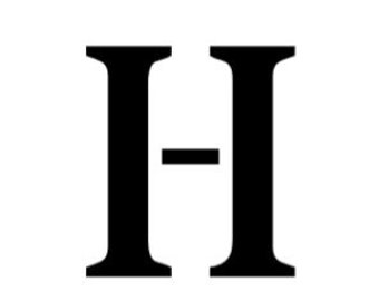 Letter H Stencil Made from 4 Ply Mat Board-Stardos Font