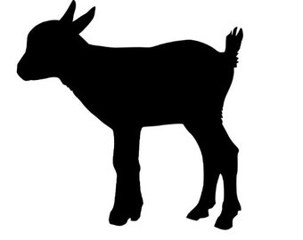 Pack of 3 Baby Goat Stencils, 16x20, 11x14 and 8x10 Made From 4 Ply Matboard -Package includes One of Each Size