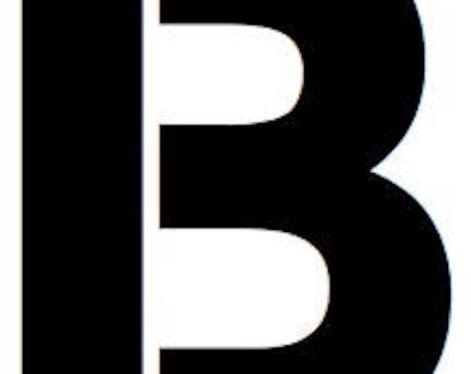 Letter B Stencil Made from 4 Ply Mat Board