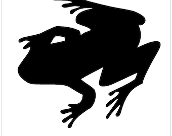 Pack of 3 Frog Stencils Made from 4 Ply Mat Board, 11x14, 8x10 and 5x7 -Package includes One of Each Size