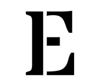 Letter E Stencil Made From 4 Ply Mat Board-stardos Font - Etsy