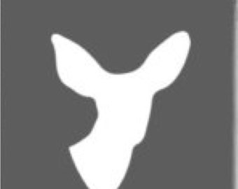 Pack of 3 Doe Head Stencils Made from 4 Ply Mat Board 11x14, 8x10 and 5x7-Choose a Size-From 5x7 to 24x36