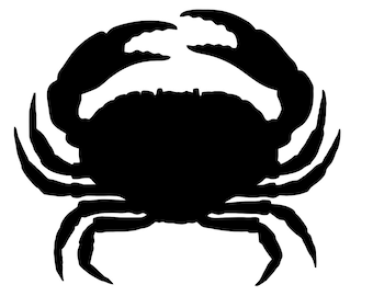 Crab Stencil Made from 4 Ply Mat Board-Choose a Size-From 5x7 to 24x36