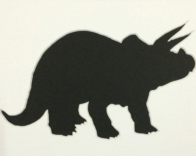 Triceratops Stencil Made from 4 Ply Mat Board-Choose a Size-From 5x7 to 24x36