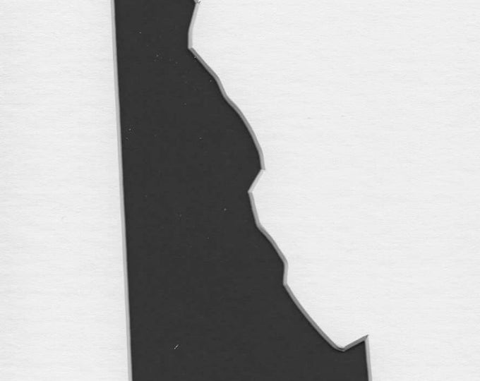 Delaware State Stencil Made from 4 Ply Mat Board-Choose a Size-From 5x7 to 24x36