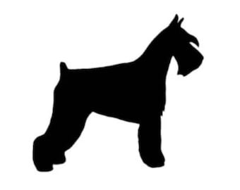 Schnauzer Stencil Made from 4 Ply Mat Board-Choose a Size-From 5x7 to 24x36