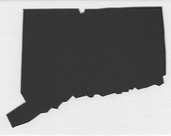 Connecticut State Stencil Made from 4 Ply Mat Board-Choose a Size-From 5x7 to 24x36