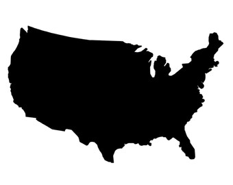 Pack of 3 USA United States   Stencils Made from 4 Ply Mat Board, 18x24, 16x20 and 11x14 -Package includes One of Each Size