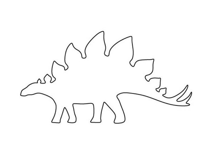 Pack of 3 Stegasaurus Stencils Made from 4 Ply Mat Board 16x20, 11x14, 8x10 -Package includes One of Each Size