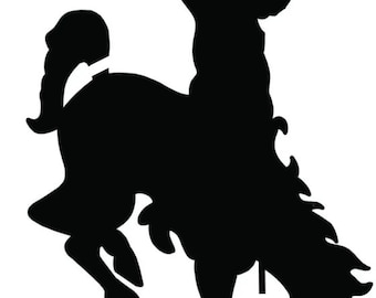 Cowboy on Bronco Stencil Made from 4 Ply Mat Board-Choose a Size-From 5x7 to 24x36