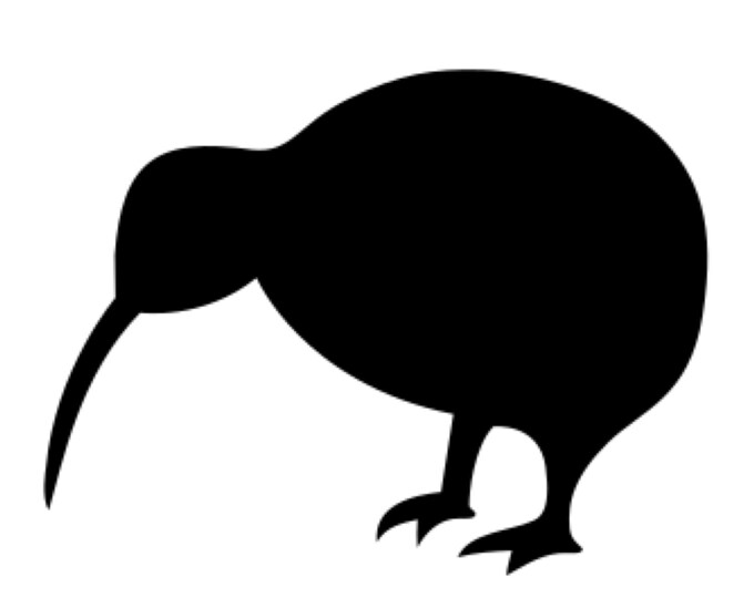 Pack of 3 Kiwi Bird Stencils Made from 4 Ply Mat Board, 11x14, 8x10 and 5x7 -Package includes One of Each Size