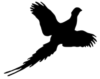 Flying Pheasant Stencil Made from 4 Ply Mat Board-Choose a Size-From 5x7 to 24x36