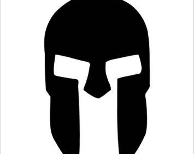 Spartan Helmet Style 2 Stencil Made from 4 Ply Mat Board-Choose a Size-From 5x7 to 24x36