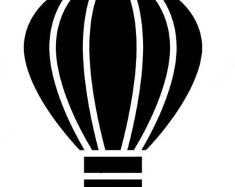 Pack of 3 Hot Air Balloon Stencils Made from 4 Ply Mat Board 16x20, 11x14 and 8x10 -Package includes One of Each Size