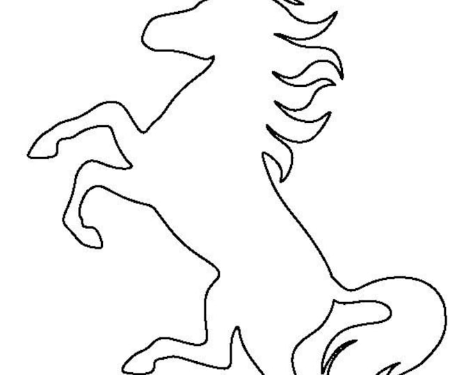 Pack of 3 Unicorn Stencils Made from 4 Ply Mat Board, 11x14, 8x10 and 5x7 -Package includes One of Each Size
