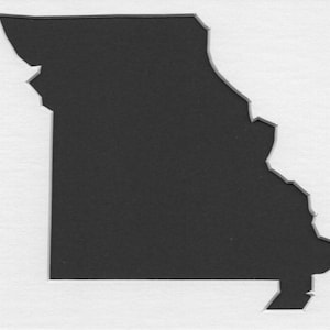Pack of 3 Missouri State Stencils,Made from 4 Ply Mat Board 16x20, 11x14 and 8x10 -Package includes One of Each Size