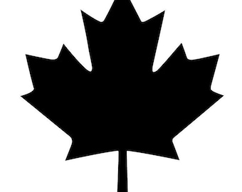 Pack of 3 Canadian Maple Leaf Stencils Made From 4 Ply Mat Board 12x12, 8x8 and 6x6 -Package includes One of Each Size