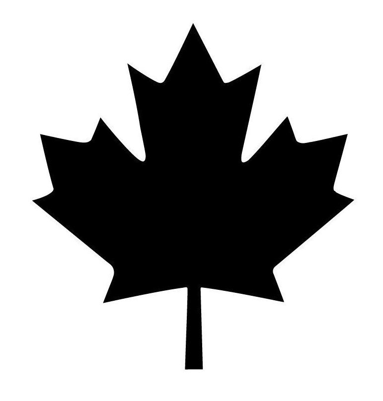 Reusable Color Draw Canadian Leaf Stencil Paint Maple Leaf Wall Stencil Art