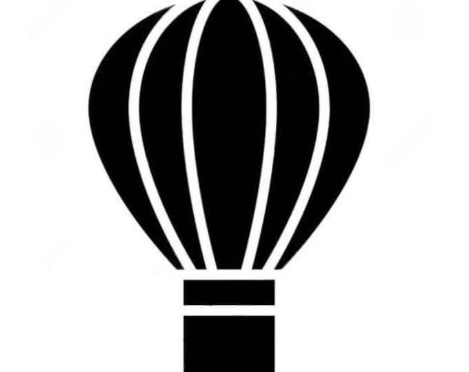 Hot Air Balloon Stencil Made from 4 Ply Mat Board-Choose a Size-From 5x7 to 24x36