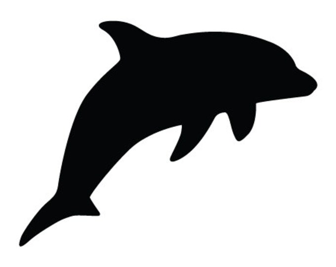 Pack of 3 Dolphin Stencils Made from 4 Ply Mat Board, 11x14, 8x10 and 5x7 -Package includes One of Each Size