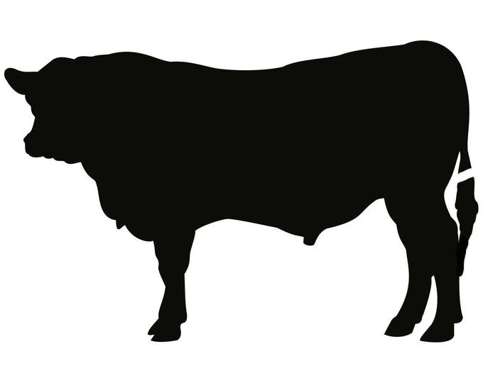 Pack of 3 Bull Stencils Made from 4 Ply Mat Board, 11x14, 8x10 and 5x7 -Package includes One of Each Size