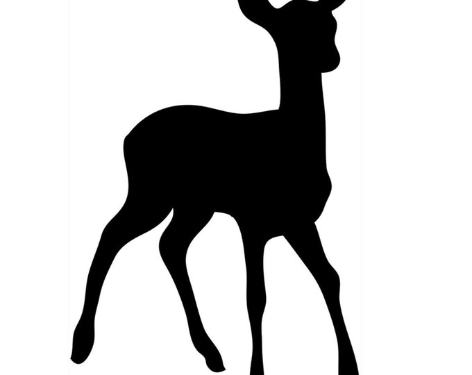 Pack of 3 Doe Baby Deer Stencils Made from 4 Ply Mat Board, 11x14, 8x10 and 5x7 -Package includes One of Each Size