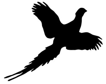 Pack of 3 Flying Pheasant Stencils, 11x14, 8x10 and 5x7 Made From 4 Ply Matboard