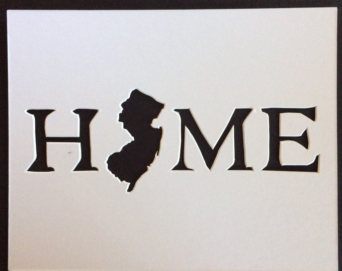 Home with State Stencils Made from 4 Ply Mat Board