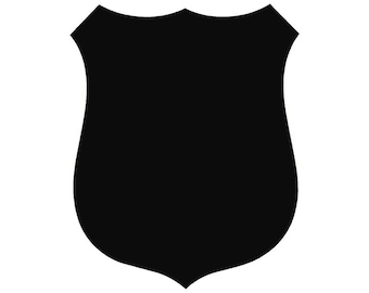Police Badge Stencil Made from 4 Ply Mat Board-Choose a Size-From 5x7 to 24x36