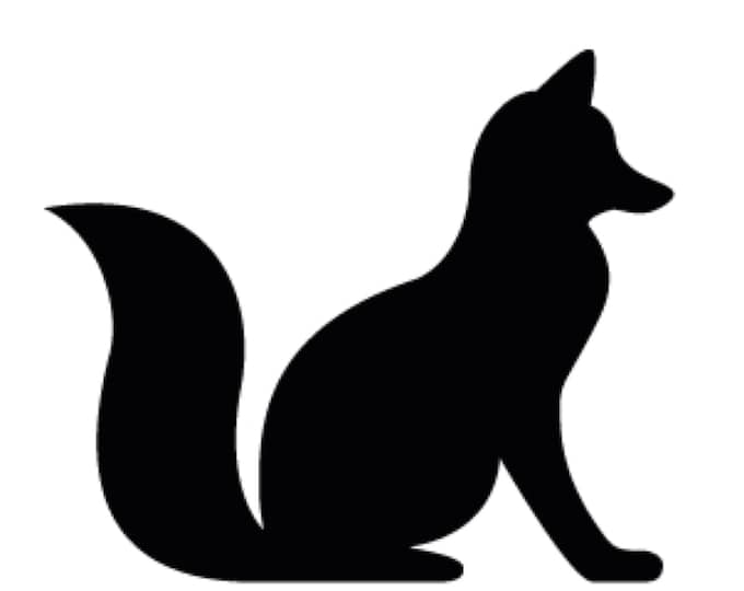 Pack of 3 Fox Stencils Made from 4 Ply Mat Board, 11x14, 8x10 and 5x7 -Package includes One of Each Size