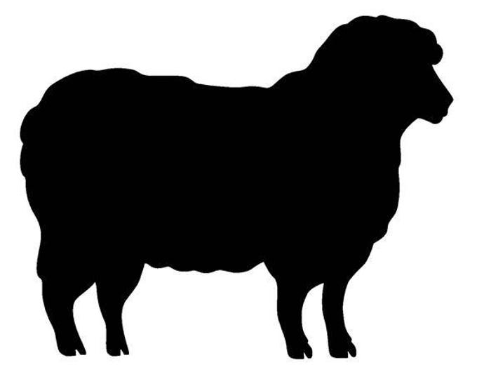 Pack of 3 Sheep Stencils Made from 4 Ply Mat Board, 11x14, 8x10 and 5x7 -Package includes One of Each Size