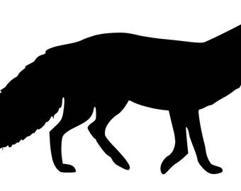 Pack of 3 Fox 2 Stencils Made from 4 Ply Mat Board, 11x14, 8x10 and 5x7 -Package includes One of Each Size