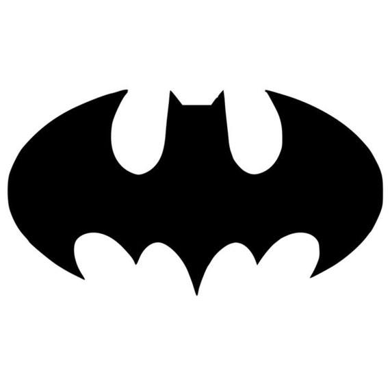 Bat Symbol Batman Stencil Made From 4 Ply Mat Board Etsy