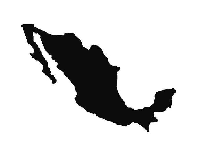 Mexico Stencil Made from 4 Ply Mat Board-Choose your Size