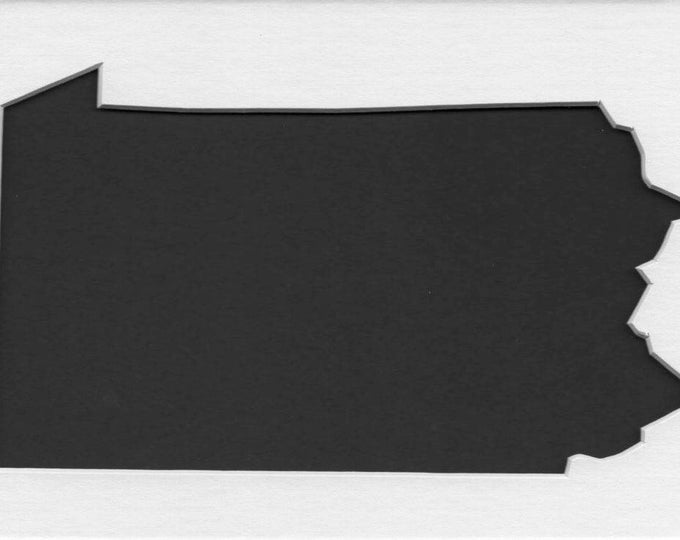 Pack of 3 Pennsylvania State Stencils, Made from 4 Ply Mat Board 18x24, 16x20 and 11x14